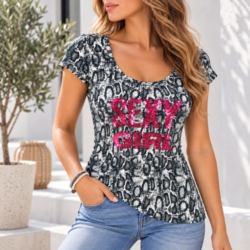 Melrose shirt reptil druck - melrose,